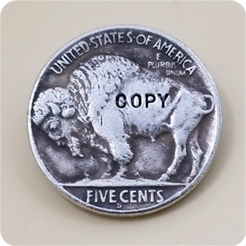 Хобо Никель Coin_Type# 5_1935-S с гравировкой в виде американского бизона из никеля копия монет