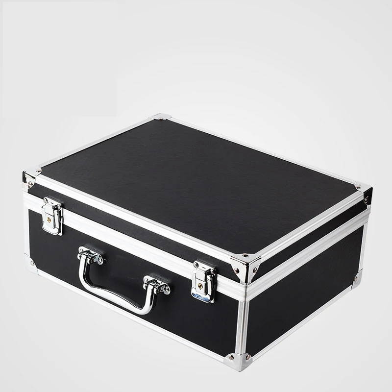 

2 Color Medium Aluminum Tattoo Kit Carry Case Traveling Convention Tattoo Machine Storage Box Empty Organizer Container Foam Pad
