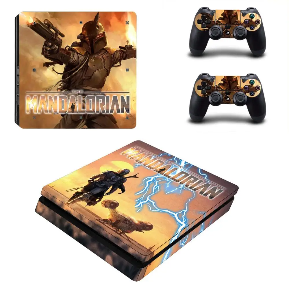 The Mandalorian PS4 Slim sticker s Play station 4 наклейки для кожи наклейки для playstation 4 PS4 Slim консоли и контроллера Skins - Цвет: YSP4S-4005