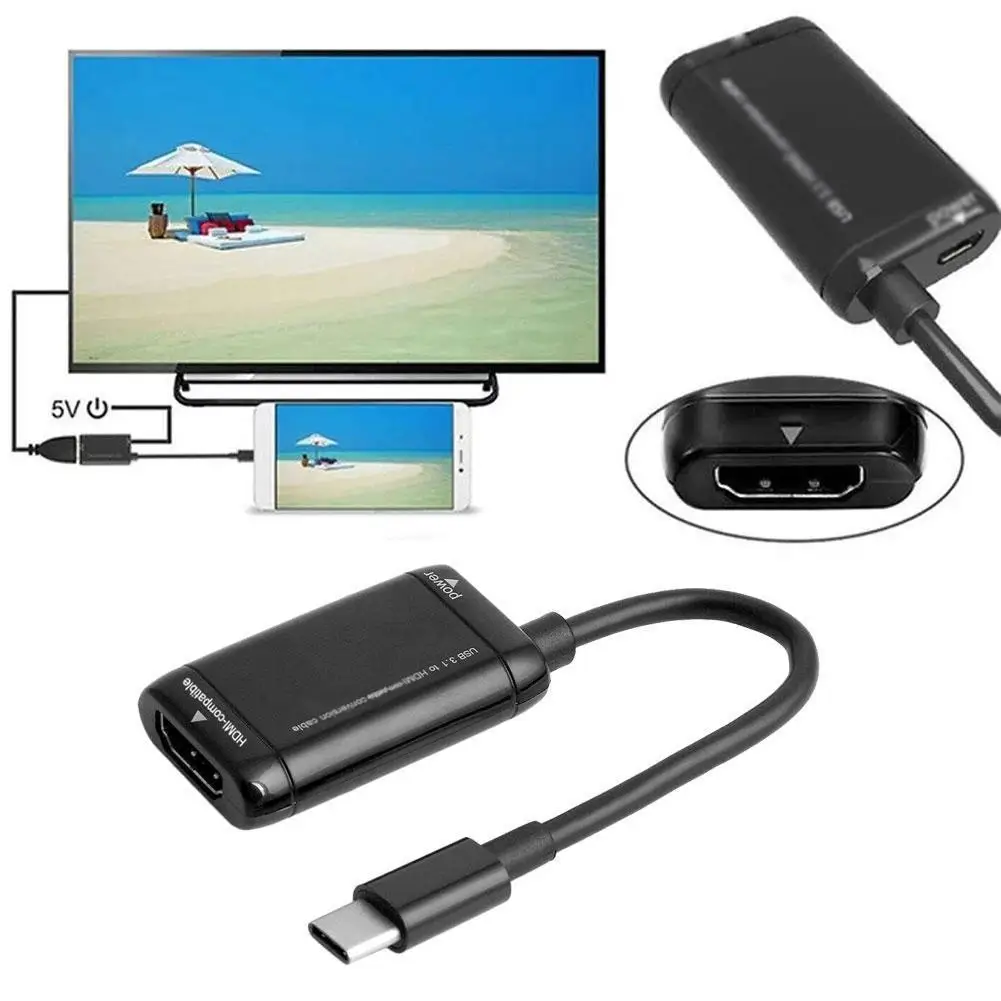 USB-C-type-c-to-HDMI-compatible-splitter-with-function-tablet-android ...