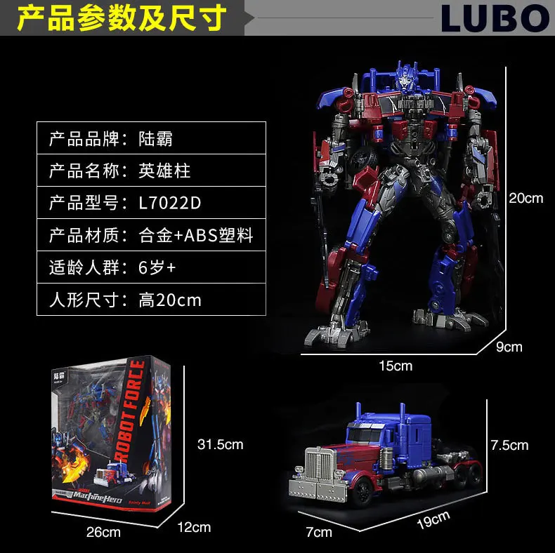 Wei jiang Luba трансформационная игрушка Jingang SS гигантская ОП Колонка модель автомобиля Робот SS меньше версия герой колонка