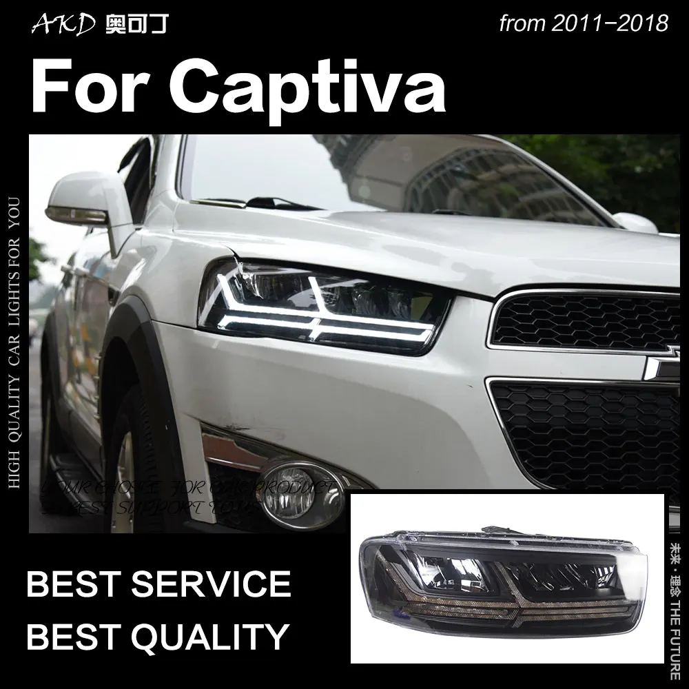 АКД стайлинга автомобилей для Chevrolet Captiva фары 2011 2018 динамический сигнал поворота