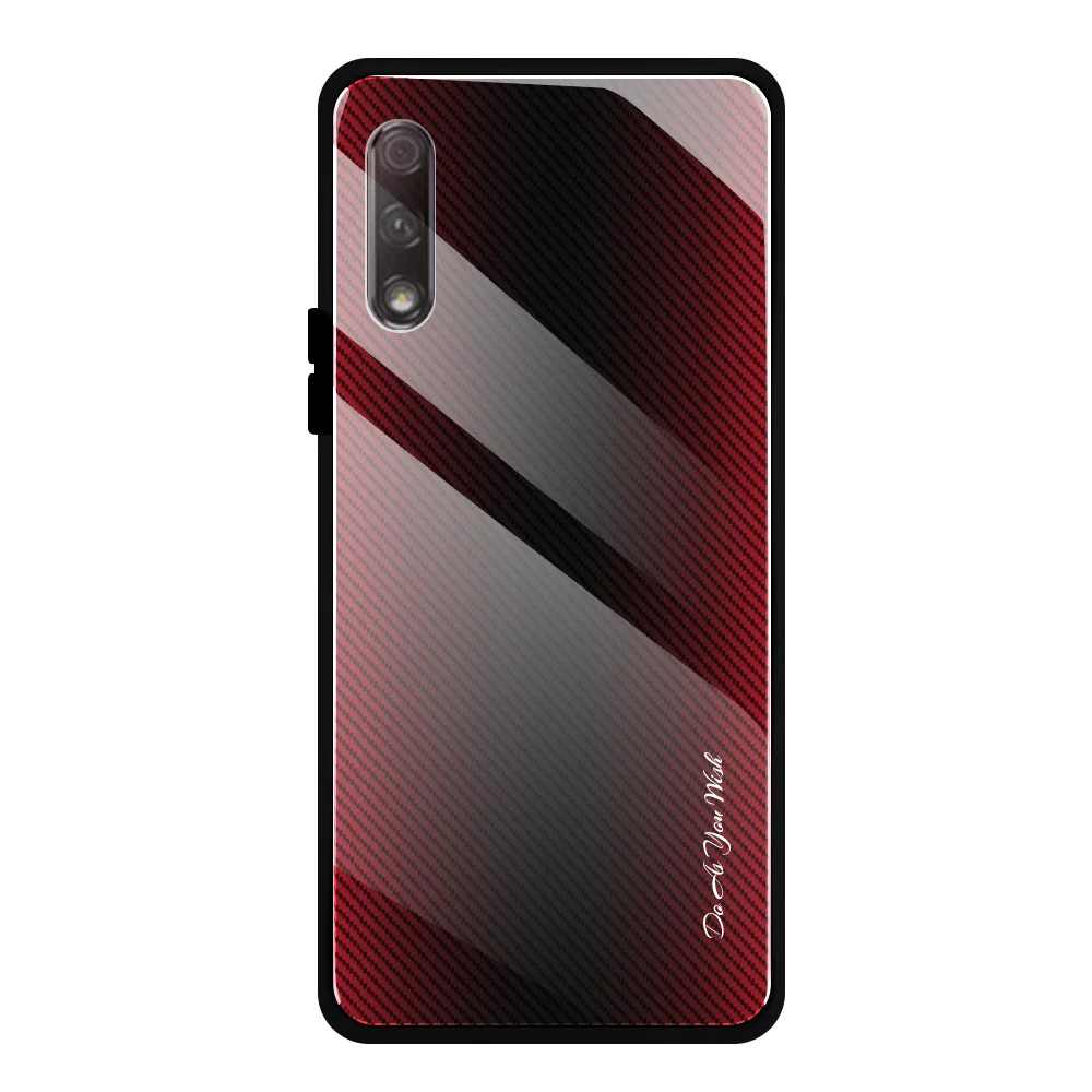 WL-1 Чехлы из закаленного стекла для huawei Honor 9X 9X PRO HONOR 20 HONOR 20 PRO HONOR 10 LITE P smart бампер с градиентом на заднюю панель - Цвет: WL-1