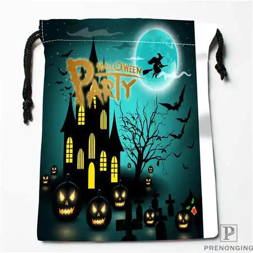 

Custom Printing happy Hallows (1 Drawstring Shopping Bags Travel Storage Pouch Swim Hiking Toy Bag Unisex Multi Size19-01-04-60