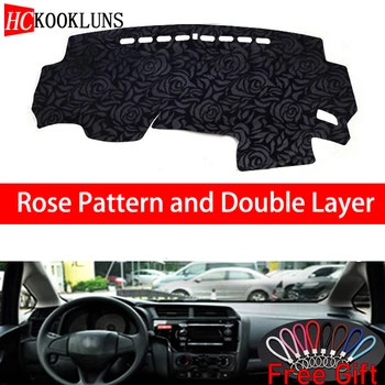

Rose Pattern For Honda fit 2014 2015 2016-2018 Dashboard Cover Car Stickers Car Decoration Car Accessories Interior Car Decals