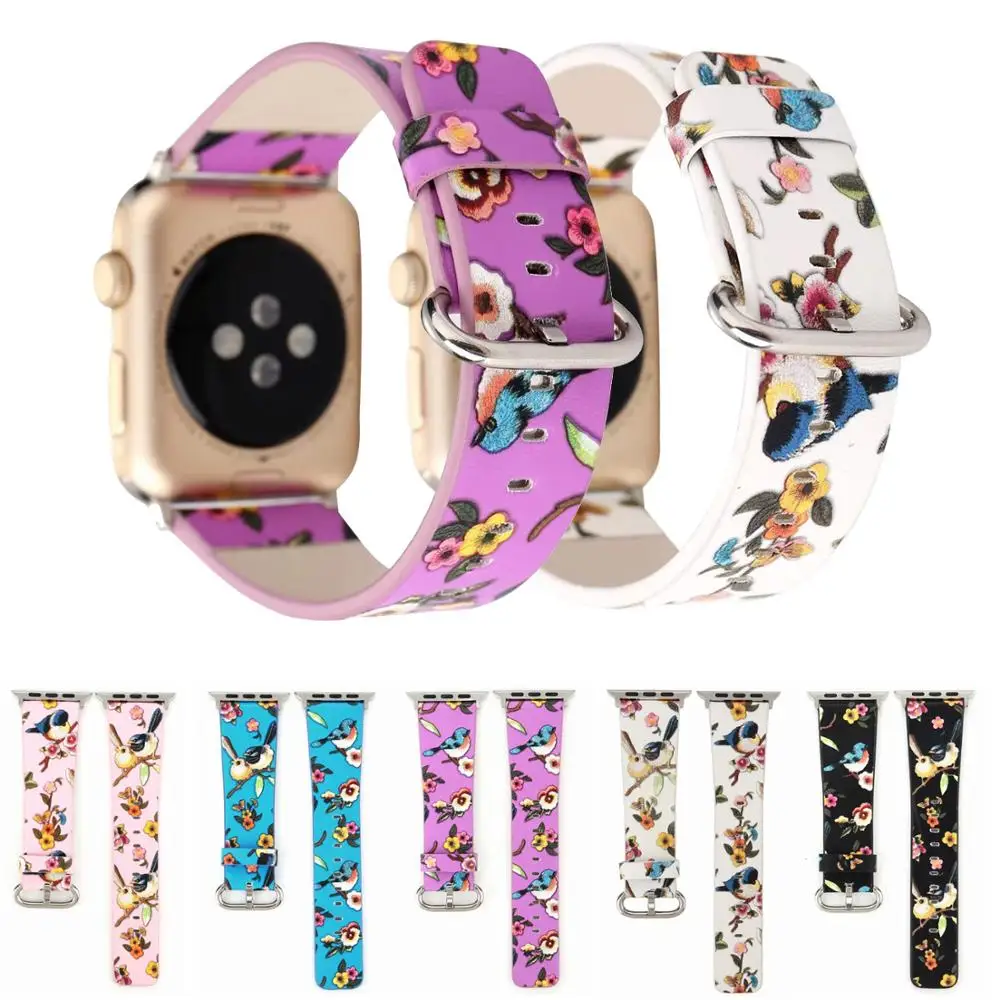 Кожаный ремешок для часов Apple Watch 5/4 44/40 мм 38 42 iWatch Series 3 2 1|Ремешки часов| |