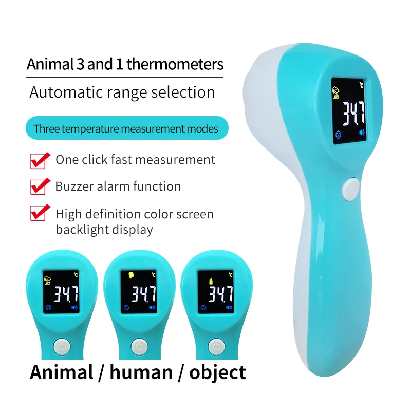 Cat & Dog Thermometer Non-Contact Rechargeable Pet Ear Thermometer,Designed  for Pet,Fast and Accurate Temperature Detection