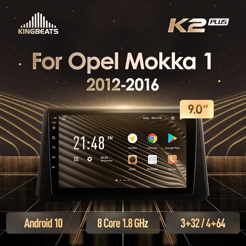 KingBeats штатное головное устройство For Opel Mokka 1 2012 2016 GPS Android 10 автомагнитола на