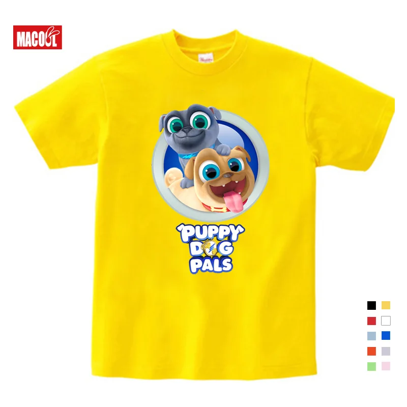 T-shirt Забавный мультяшный щенок, друзья, толстовки с капюшоном для мальчиков, толстовки и свитшоты для девочек, От 2 до 8 лет, детские толстовки и свитшоты - Цвет: T-shirt
