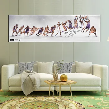 

Basketball star Kobe Memorial Poster Classic Slam Dunk High Print Painting Oil Painting on Canvas Living Room Wall Art Picture