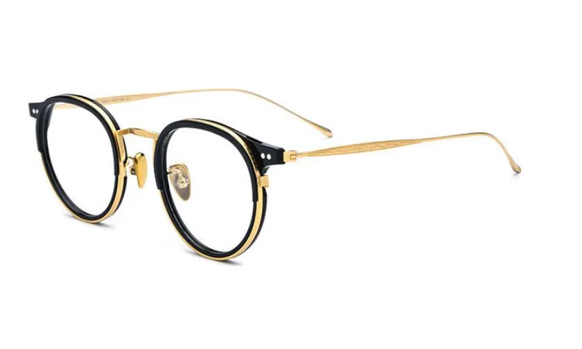 Модные ацетатные 1850 женские и мужские круглые очки в деловом стиле могут быть очки для чтения близорукости 1,74 анти-синие линзы - Цвет оправы: C3