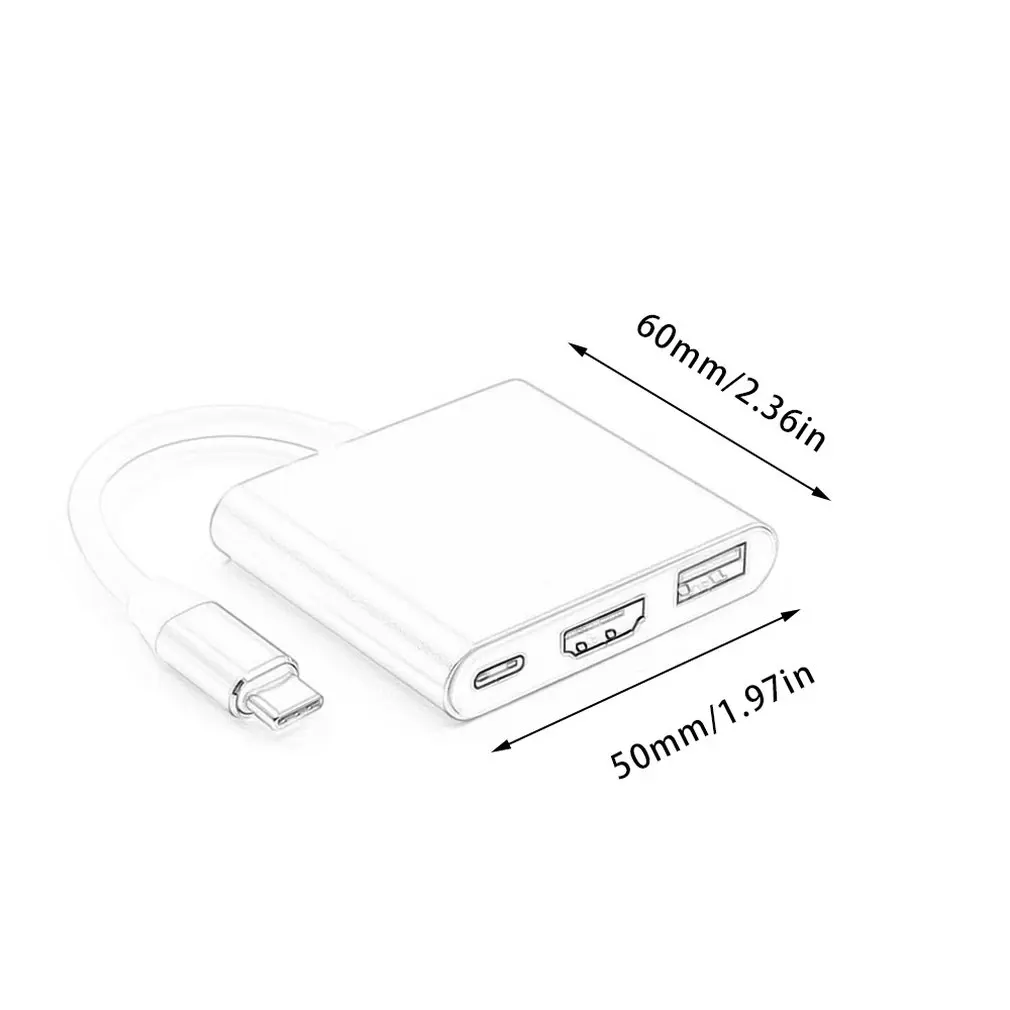 Usb type C к HDMI USB 3,0 зарядный адаптер конвертер USB-C 3,1 концентратор адаптер для MacBook Pro Pixel huawei Mate10