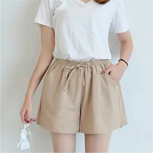 

FOR 2020 New Women's Shorts Hot Summer Casual Cotton Linen Shorts Plus Size Mid Waist Short Fashion Woman Streetwear Short Pants