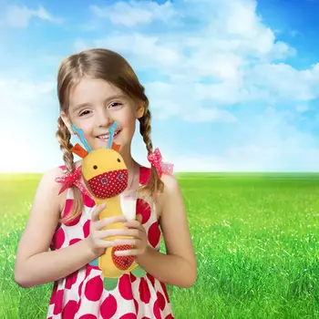 

Baby Rattle Toy Plush Giraffe Animal Doll Baby Hand Rattle Graping BB Stick Educational Toy Soft Hand Bell Toy
