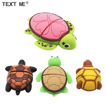 

TEXT ME cute mini cartoon tortoise model usb flash drive usb 2.0 4GB 8GB 16GB 32GB 64GB pen drive