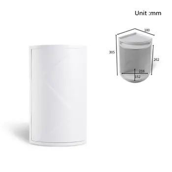 

Bathroom 360 Degree Rotating Triangle Shelf Kitchen Toilet Shelf Corner Shelf U90A