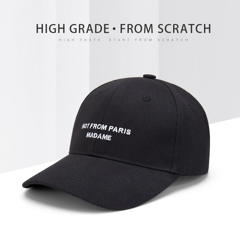 Модная простая бейсбольная кепка s, мужская шапка с вышитыми буквами, женская летняя уличная Кепка Snapback, Мужская черная дышащая повседневная Кепка s