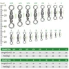 DNDYUJU (10-100pcs)(11-44mm) Fishing Connector  Barrel Swivel Stainless Steel Sea Hooks Connector for Sea Fishing Luer Connector ► Photo 2/6