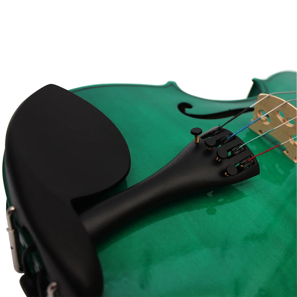 Professional 4/4 Viola Spruce Panel Solid Wood Dark Green Acoustic Viola Stringed Instrument With Case Bow For Musical Lover