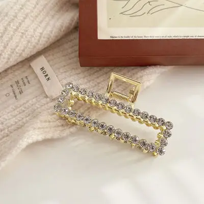 Pearl Hairpin Rhinestone European And American Grab Clip Simple Fashion Hair Accessories A11