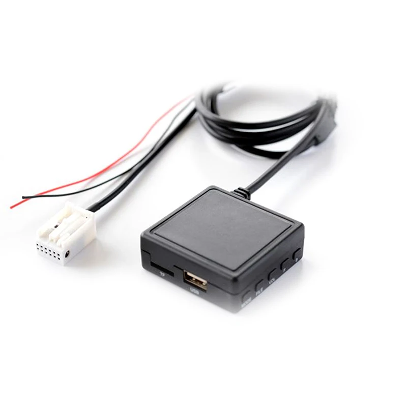 Беспроводной автомобильный Hi-Fi Bluetooth Aux микрофон 5 0 адаптер TF USB флэш-накопитель