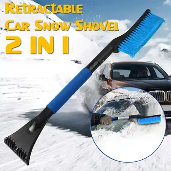 

NEW 2 IN 1 Retractable Car Vehicle Snow Ice Scraper Snow Brush Shovel Removal Brush Winter Tools for the Car