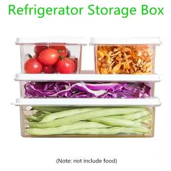

450ml/650/ml/1000ml Reusable Kitchen Fridge Storage Collecting Refrigerator Food Fruit Storage Container Preservation Box Case