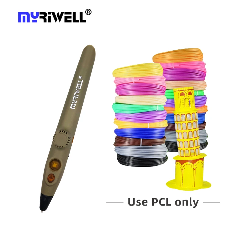 Myriwell support 1.75mm Filament  DIY Birthday Gift Toy 3D pen 3D Printing Pen For Kids High quality RP-200A