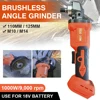 125mm 100mm Brushless Cordless Angle Grinder Variable Speed DIY Power Tools Electric Polishing Grinding Machine For 18V Battery 1