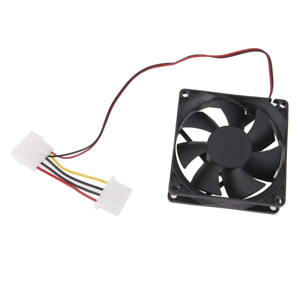 DC 12V 2Pin Brushless Cooling Case Fan Cooler 80x25mm For Computer PC IDE CPU