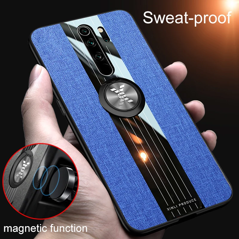 Роскошный прошитый тканевый чехол для телефона Xiaomi Mi Redmi Note 9 8 7 5 SE Pro Lite