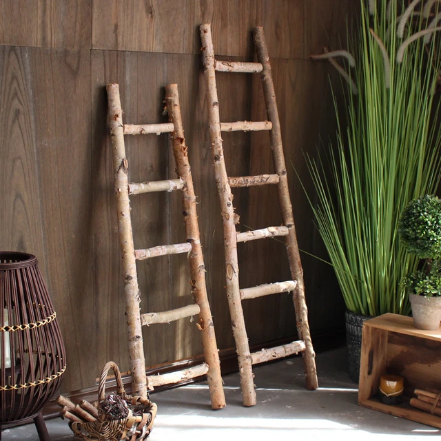 Escalera decorativa de madera de 160x40 cm, accesorio para el hogar,  suministros para el hogar, artículos decorativos - AliExpress