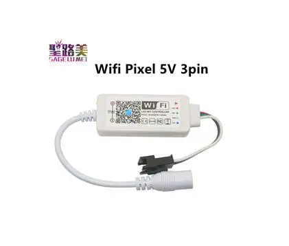 Wifi Pixel 5V 3pin Magic Home DC5V 12 в 24 в Bluetooth беспроводной WiFi контроллер, RGB/RGBW IR RF светодиодный контроллер для 5050 WS2811 WS2812B светодиодный пиксель полосы - Цвет: Wifi Pixel 5V 3pin