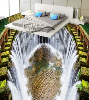 

[Self-Adhesive] 3D Running Water 8956526 Floor Wallpaper Mural Wall Print Decal Wall Murals