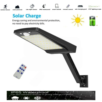 

Solar LEDs Garden light Outdoor Waterproof PIR Motion Sensor lamp with 3 Mode Night Security Wall light