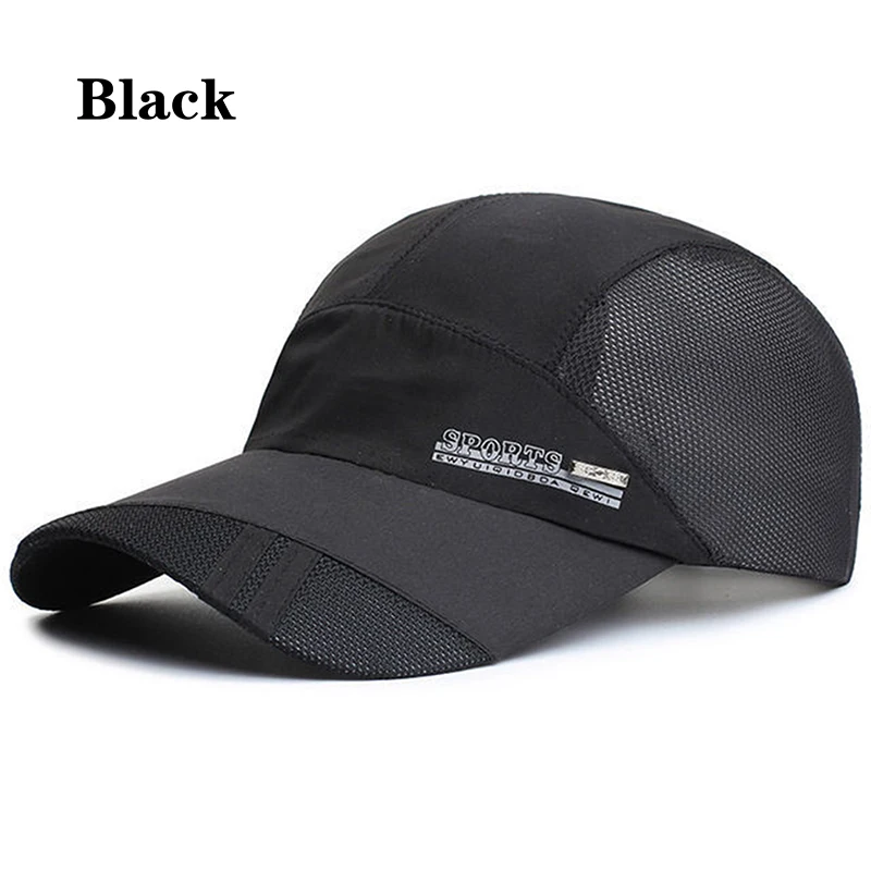 Mens Summer Outdoor Sport Baseball Hat Running Visor Cap Quick Dry Mesh Cap 8 Colors baseball cap,fashion hat,sports hat