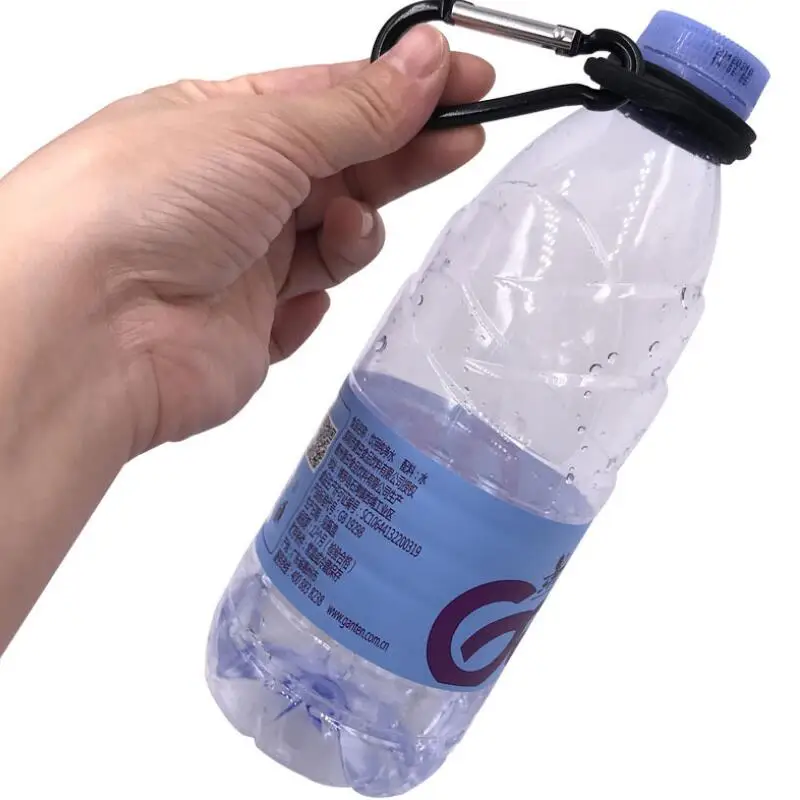 Открытый альпинистский держатель бутылки для воды с подвесной пряжкой Карабин брелок силиконовый держатель LX8040