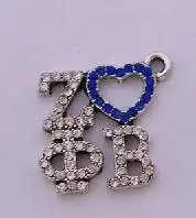 Женский клуб "Сердечки" Стразы Греческий; AKA/ЗПБ Дельта Сигма Тета zeta Phi Beta Sigma гамма ро мотаться Шарм Подвеска для DIY