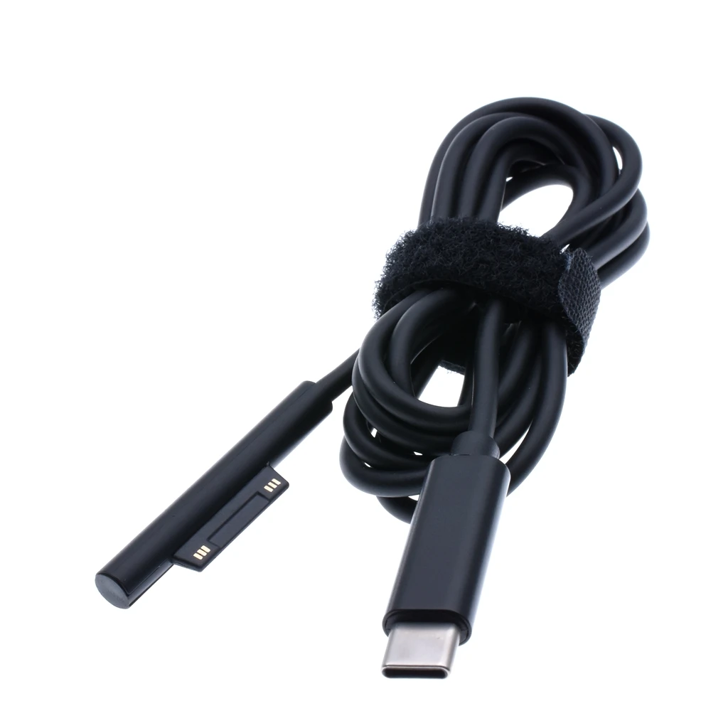 Поверхностное подключение к USB Type C зарядный кабель для Surface Pro 5 6 Go Book 15V PD зарядка |