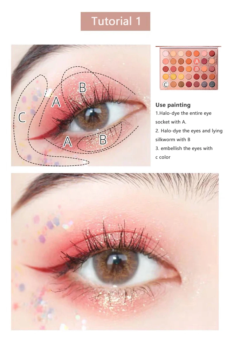 35 color eyeshadow palette colorful Eye shadow Palette Glitter Highlighter Shimmer Makeup Pigment matte Eye Shadow Pallete TSLM1 35 color eyeshadow palette colorful Eye shadow Palette Glitter Highlighter Shimmer Makeup Pigment matte Eye Shadow Pallete TSLM1