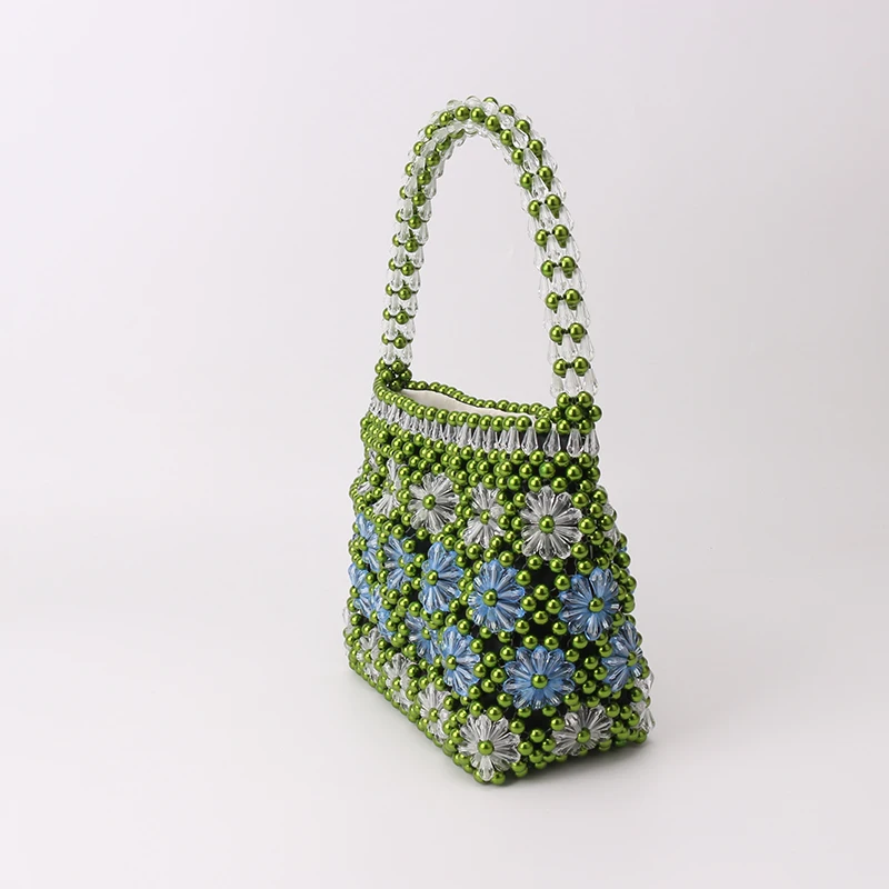 flower beaded bag