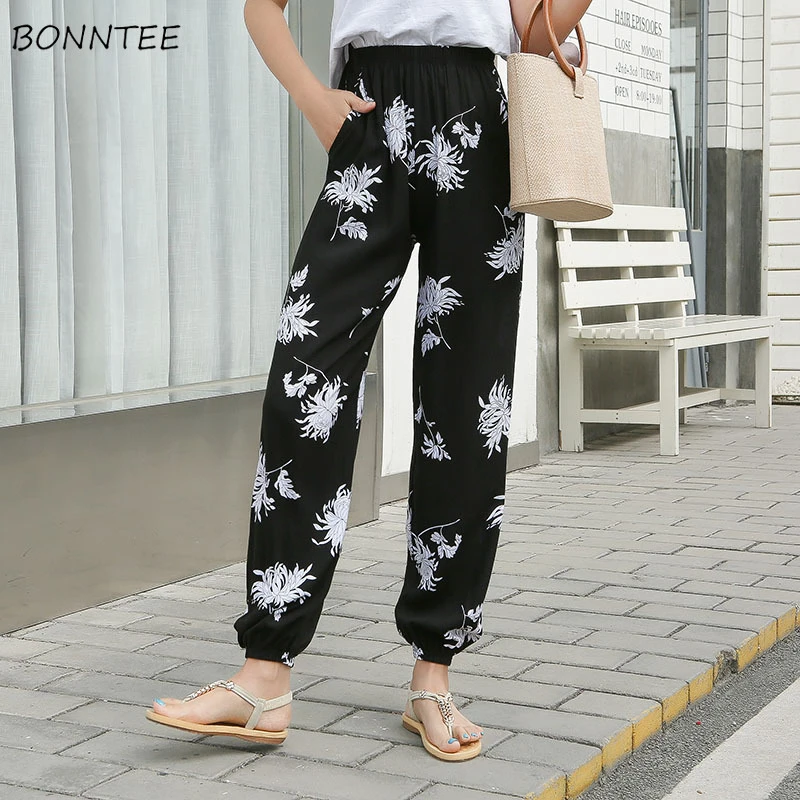 Summer Loose Cotton Linen Pants Women Casual Trousers FantasyLinen