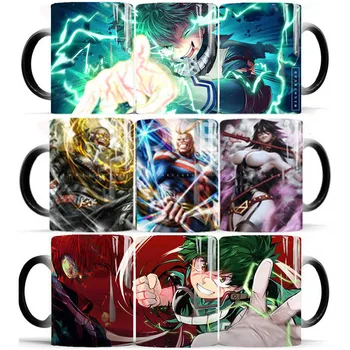 

1Pcs New 350mL My Hero Academia Magic Mug Heat Sensitive Mugs Cup Changing Color Coffee Milk Tea Mug Best Gift Mug for Friends