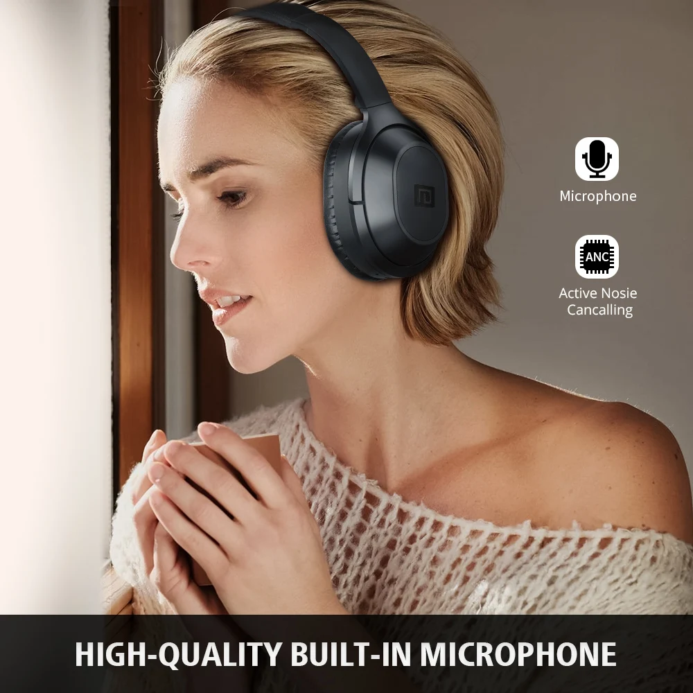 Langsdom BT25Pro наушники с активным шумоподавлением Беспроводные Bluetooth 38 часов игры ANC