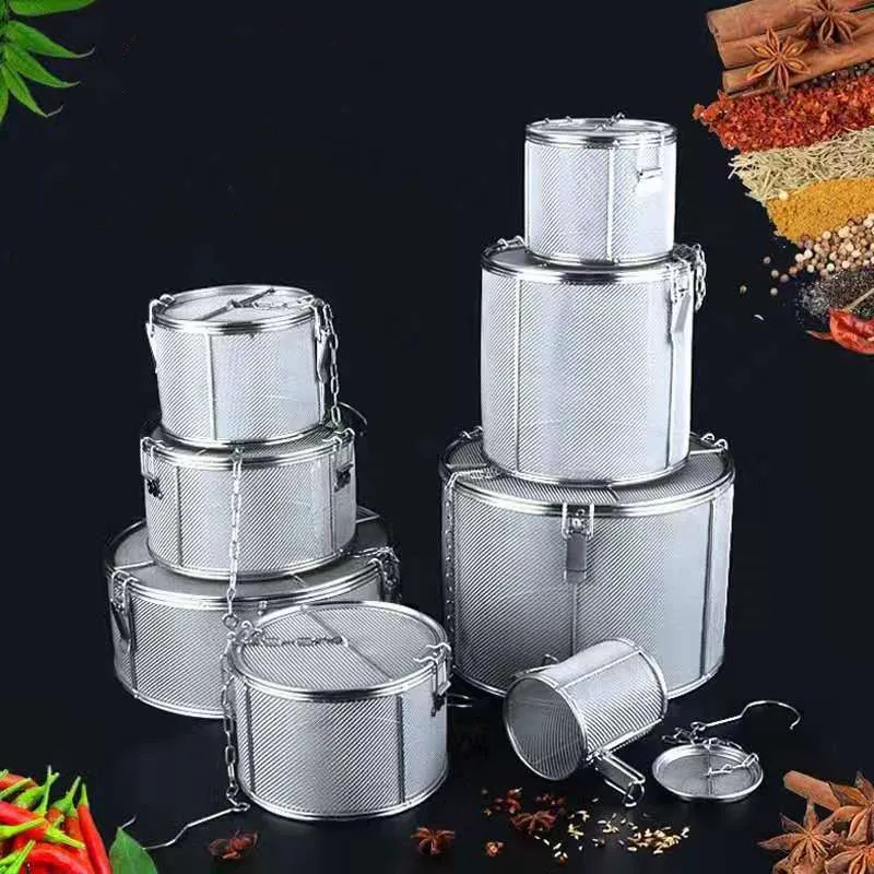 JIANDA мешок для приправ из нержавеющей стали соус суп вкус коробка для специй Волшебная корзина рассол горячий горшок шлак разделительные фильтры для дуршлага