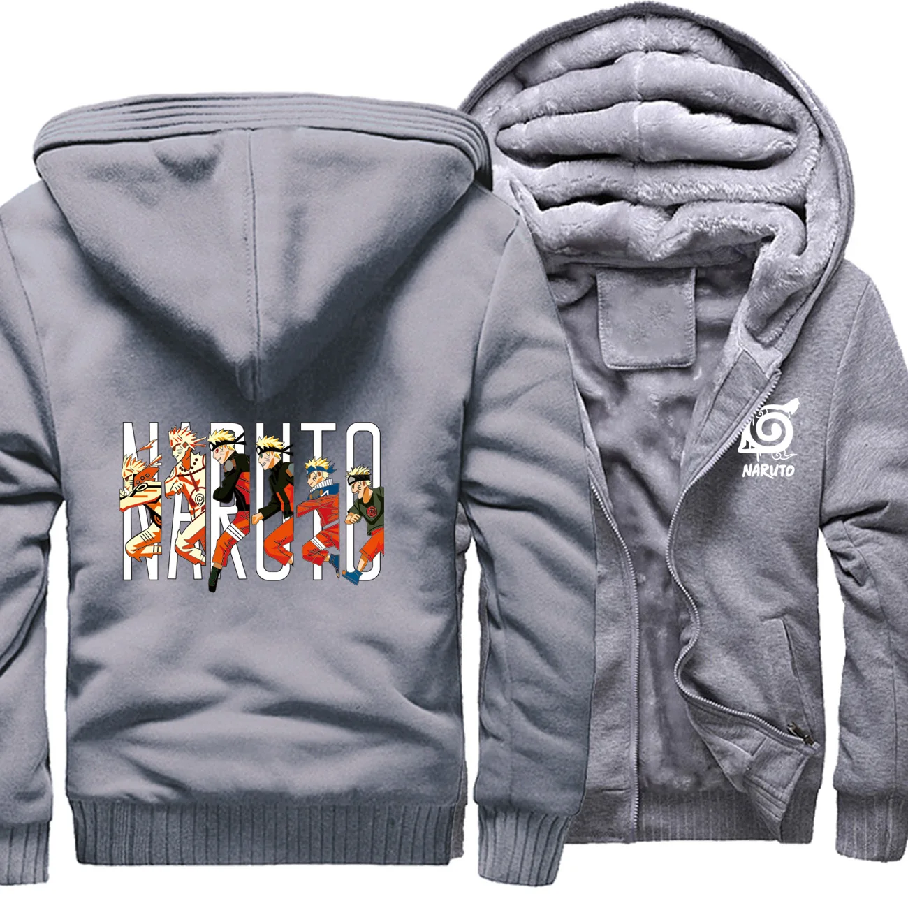 Cool Naruto Sweatshirt Raglan New Winter Warm Clothing Anime 0Cartoon Hoodies Streetwaer Coat Thick Hoody Hip Hop Fashion