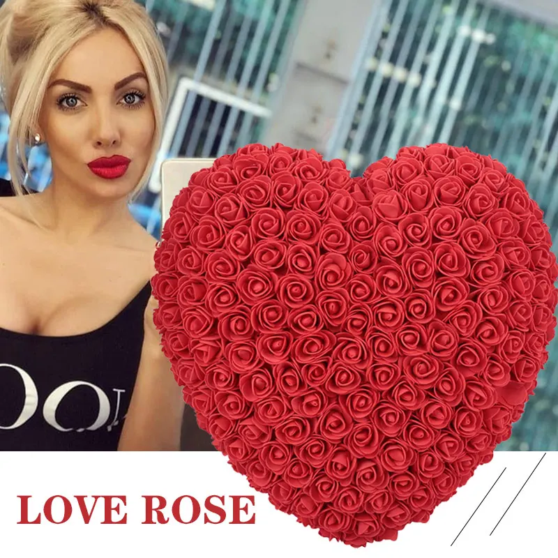 Artificial Rose PE Love Rose Love Heart Love Heart Dolls Simulated Birthday Toy Romantic Wedding Valentine'S Day Girlfriend