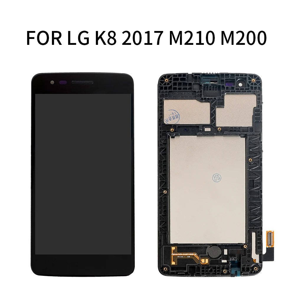 5 0 &quotдля LG K8 2017 M210 ЖК-дисплей сенсорный экран дигитайзер с рамкой для M200 M200N M200E |