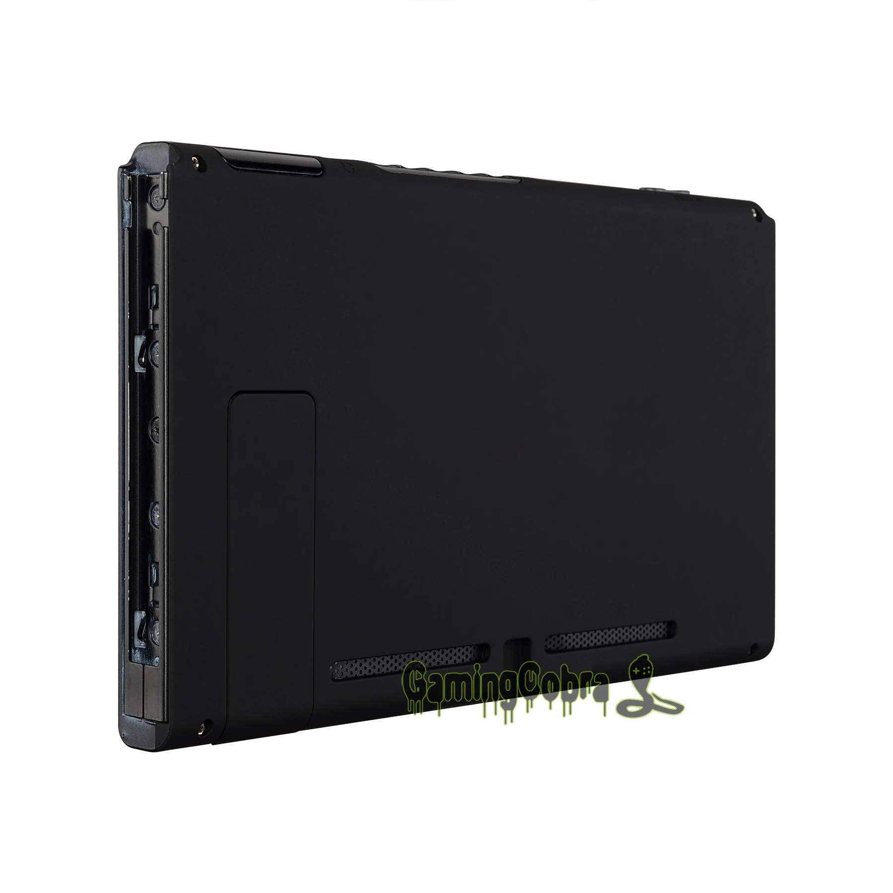 

Soft Touch Black Console Back Plate DIY Replacement Housing Shell Case with Kickstand for Nintendo Switch Console