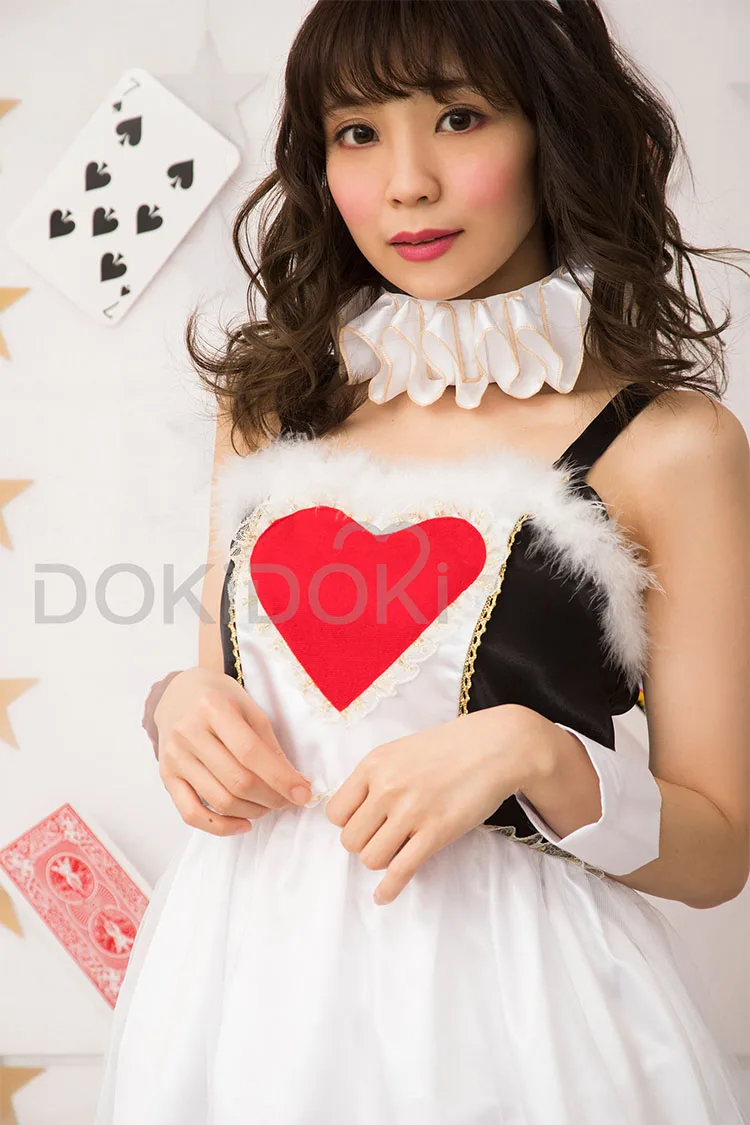DokiDoki Хэллоуин Косплей Костюм для женщин кролик Девушка Платье милое белое платье для женщин Хэллоуин Косплей Костюм